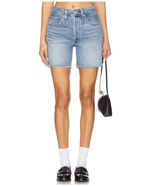 Levi's 501 Mid Thigh Low Waist Short - Blue
