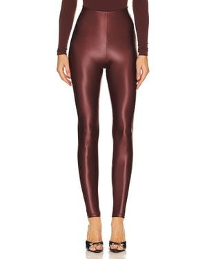 Commando LEGGINGS IN MATTER METALLIC-OPTIK - Rot
