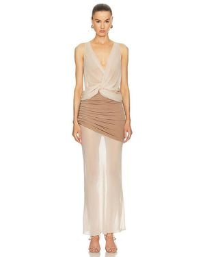 L'academie 'Academie By Marianna Marin Midi Dress - Natural