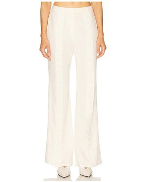 YELLOW THE LABEL Fabio Snap Trouser - White