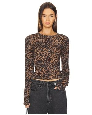 Rag & Bone Luca Printed Long Sleeve - Black