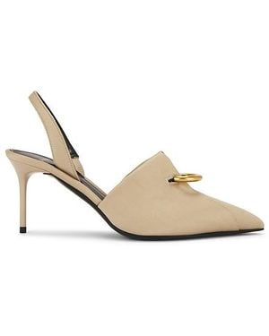 Balmain Pumps Piercing Slingback - Weiß