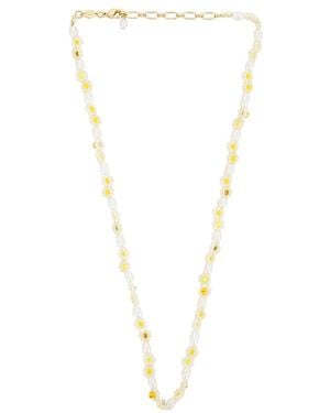Anni Lu Daisy Flower Necklace - White
