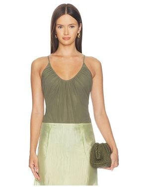 L'Agence 'Agence Gelina Ruched Bodysuit - Green