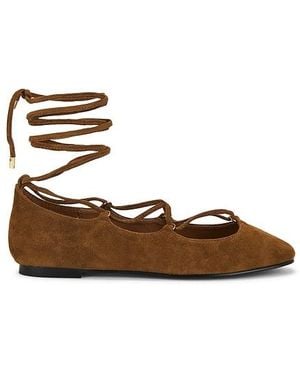 Madewell Greta Lace Up Flat - Brown