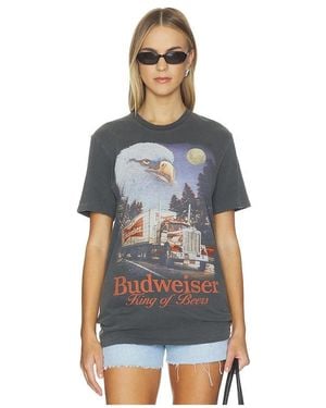 Junk Food Camiseta Budweiser En Color Negro Talla (También En Xs, S, M, Xl/1X) - Multicolor