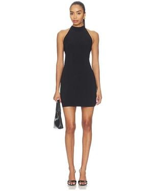 Norma Kamali X Lifestyle Halter Mini Dress - Black