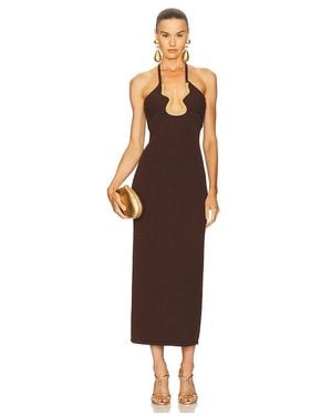 Cult Gaia Vestido Valma En Color Marrón Talla En - Multicolor