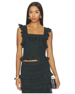Zimmermann Valiant Frill Cami En Color Verde Talla (También En 1/S, 3/L, 4/Xl) - Negro