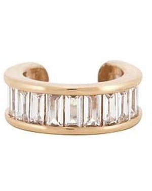 Ettika Class Crystal Ear Cuff - White
