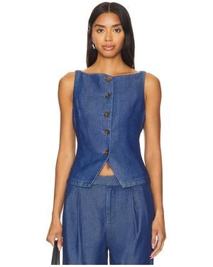 Lovers + Friends Agathe Vest Top - Blue