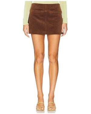 Simon Miller Twiggy Corduroy Mini Skirt - Brown
