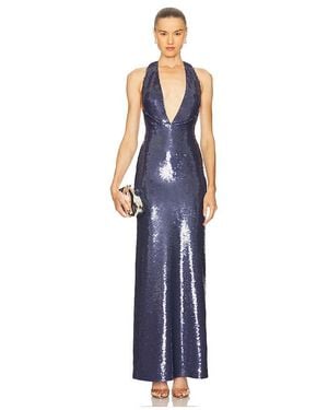 Ilkyaz Ozel Olympia Dress - Blue