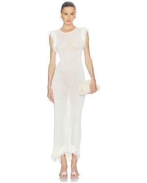 Paris Georgia Basics Fringe Dress - White