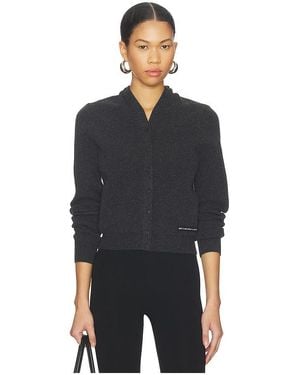 Alexander Wang Knit Logo Cardigan - Black