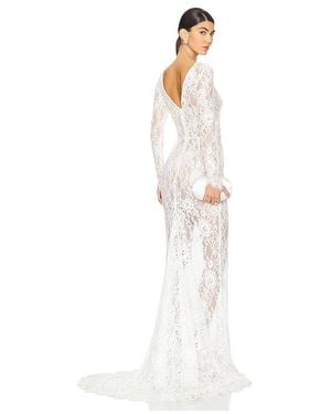 Bronx and Banco Colette Lace Gown - White