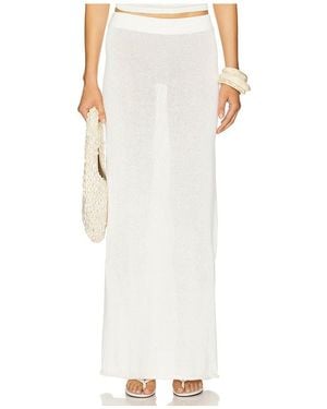 SNDY'S Cali Maxi Skirt - White