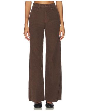 Veronica Beard Taylor High Rise Wide Leg - Brown