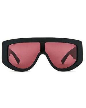 Gucci Mask Sunglasses - Red
