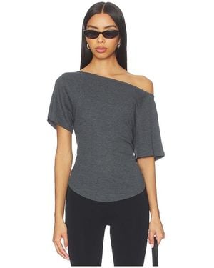 Free People X Lucy Off The Shoulder Tee - Blue