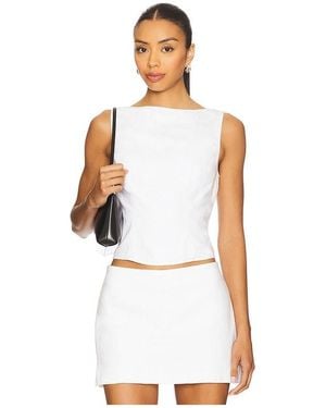 Amanda Uprichard Lielle Top - White