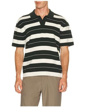 lululemon Knit Stripe Short Sleeve Polo Shirt - Multicolour
