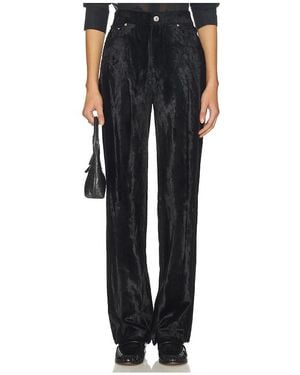 Helmut Lang Pantalones Rectos De Talle Alto Pony En Color Negro Talla (También En 2, 4, 6)