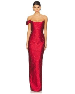 SAU LEE Jackson Gown - Red