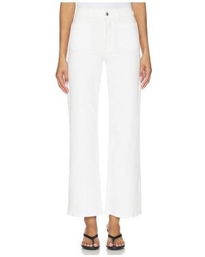 Madewell The Wide Leg With Patch Pocket Jeans - White