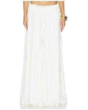 SNDY'S Sereia Maxi Skirt - White