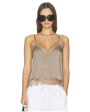 Citizens of Humanity Lace Trimmed Cami Top - Natural