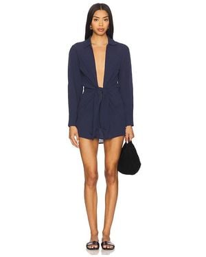 ViX Juliete Short Cover Up Dress - Blue
