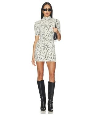 MAJORELLE Jacquelynne Leopard Mini Dress - White