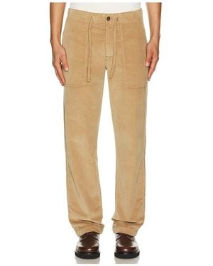 Faherty Stretch Terry Corduroy Utility Pant - Natural