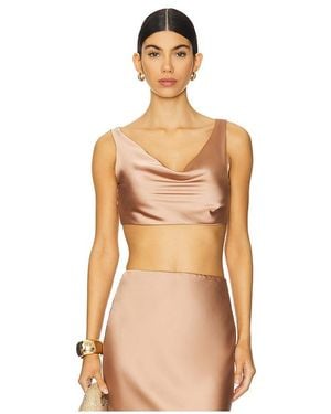Norma Kamali Maria Cropped Top - Natural