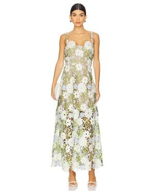 Elliatt Flora Midi Dress - White