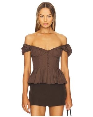 Bardot X Revolve Larna Top - Black