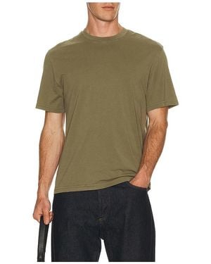 FRAME Short Sleeve Light Cotton Tee - Green
