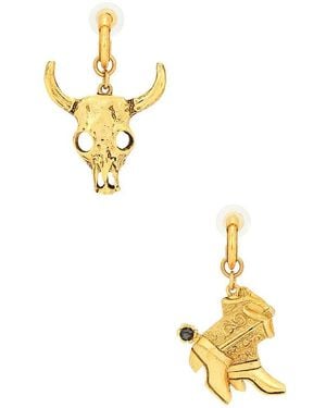 Elizabeth Cole Rowdy Earrings - Metallic