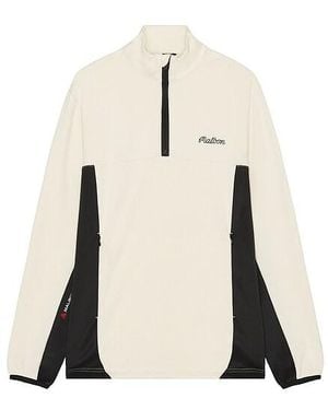 Malbon Golf Carson Quarter Zip Pullover - Natural