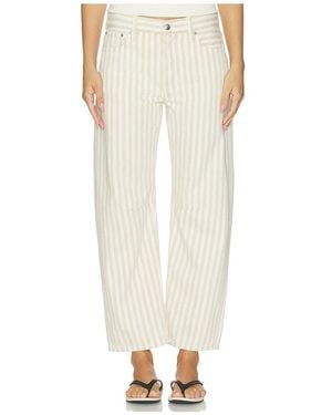 Madewell The Darted Barrel Leg Jean - White