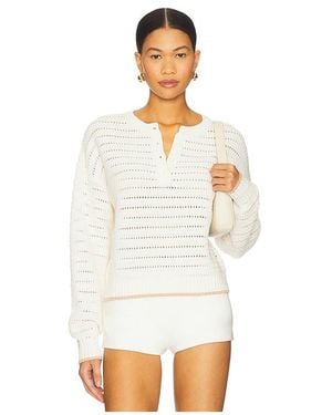 SABLYN Pullover Mit Henley-Ausschnitt Maeve - Weiß