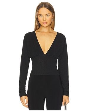 superdown Cece Dolman Sleeve Top - Black