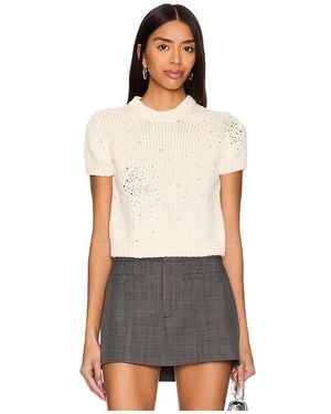 Des Phemmes Chunky Knit T Shirt - Natural