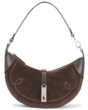 Polo Ralph Lauren Suede Leather Shoulder Bag - Multicolour