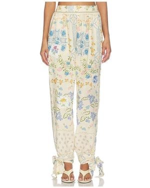 Agua Bendita Pantalones Zaida Bleu En Talla (También En S) - Blanco