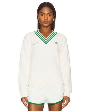 adidas Originals X Sporty & Rich Sweater - White