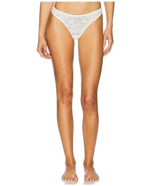 Eberjey Recycled Lace Thong - White