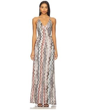 MISSONI★素敵！ストライプリブマキシワンピース レディース Missoni カジュアル & サマーマキシワンピース