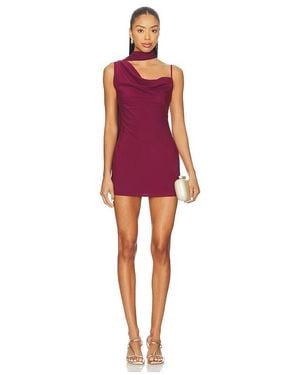 superdown Beatrice Drape Mini Dress - Red